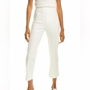 Joan Vass Pull On Easy Stretch Seamed Ankle Pants
